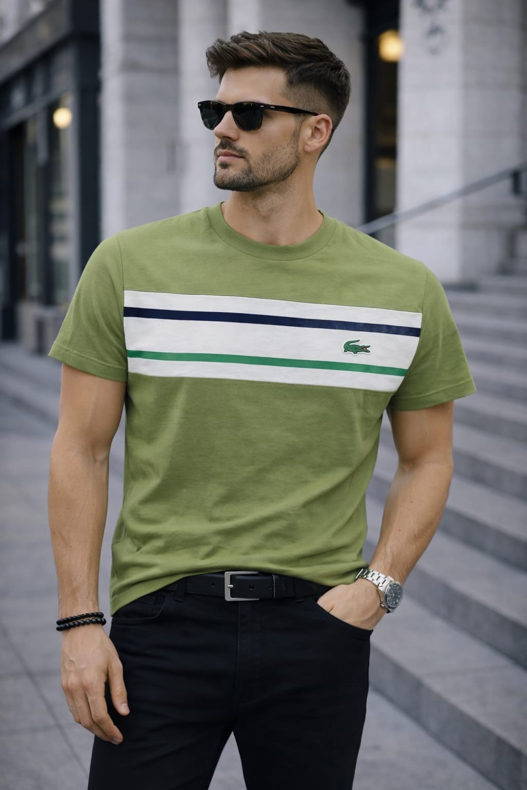 486 Lacoste verde