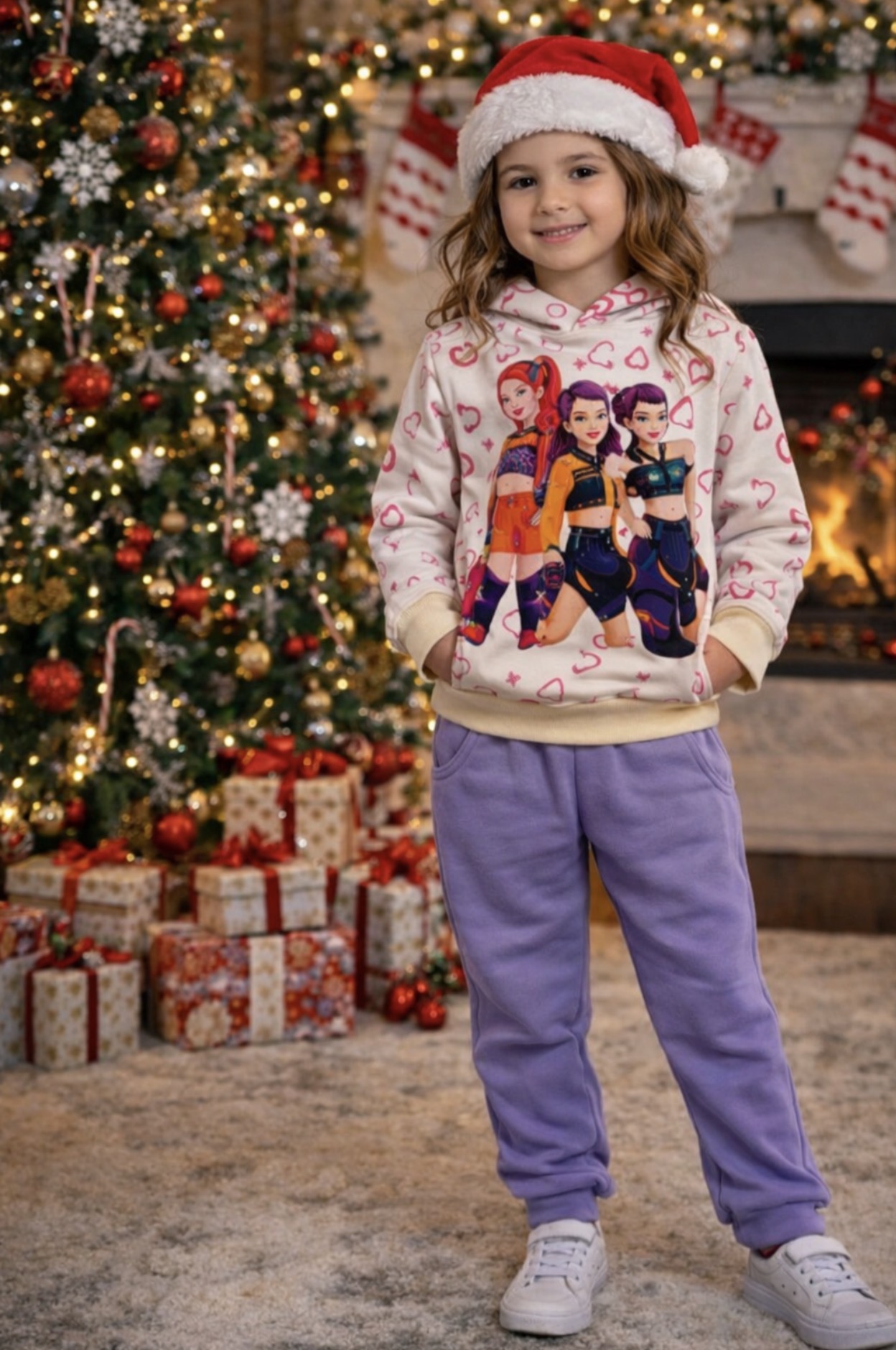 901 Kpop corazón lila