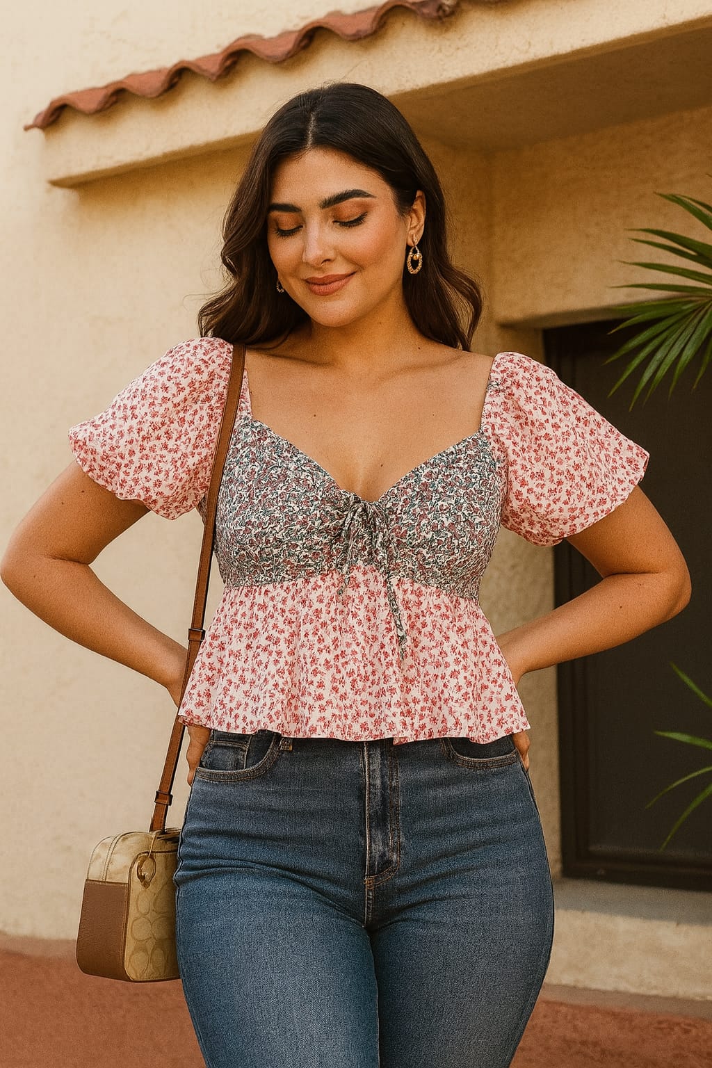 974 Blusa flores